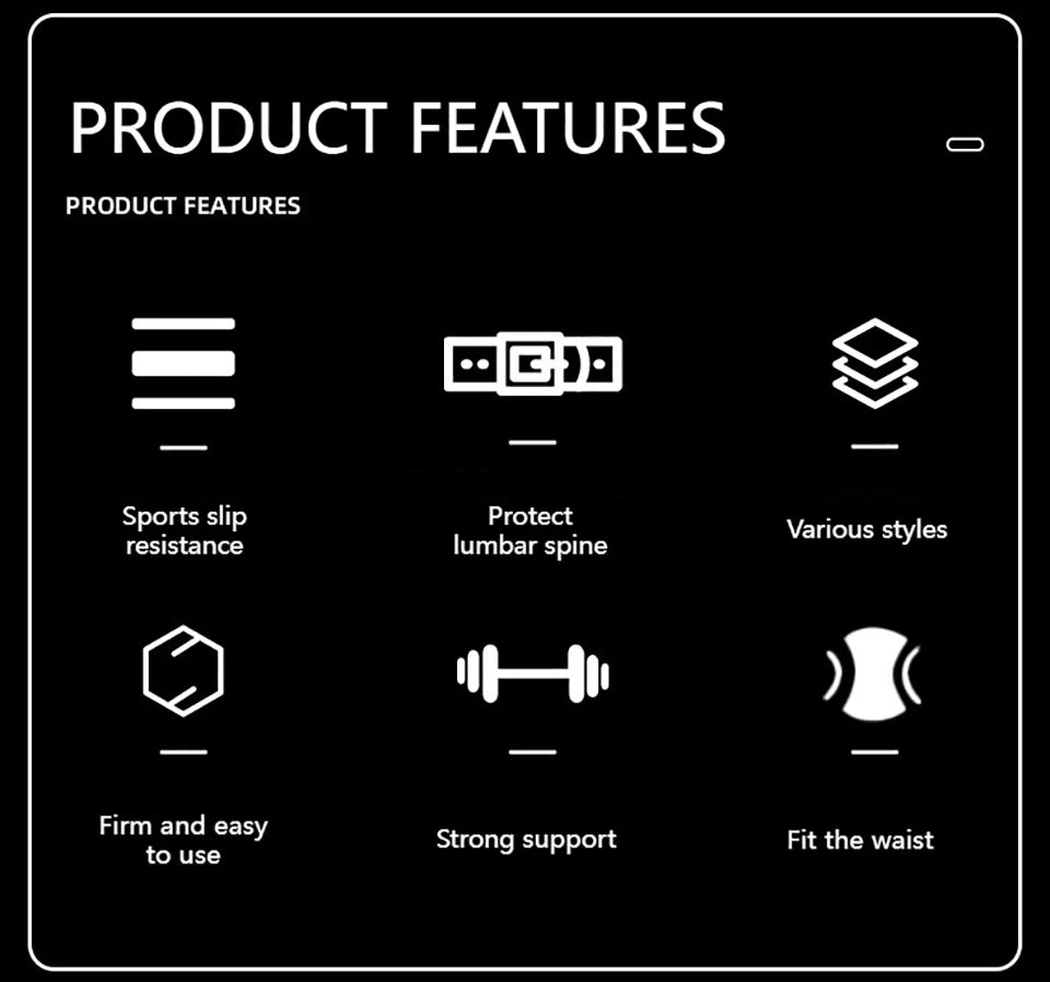 LOOGDEEL Waist Support Belt Lower Back Breathable Fitness Weightlifting Dumbbell Lumbar Waistband Support Sports Belt Women Men