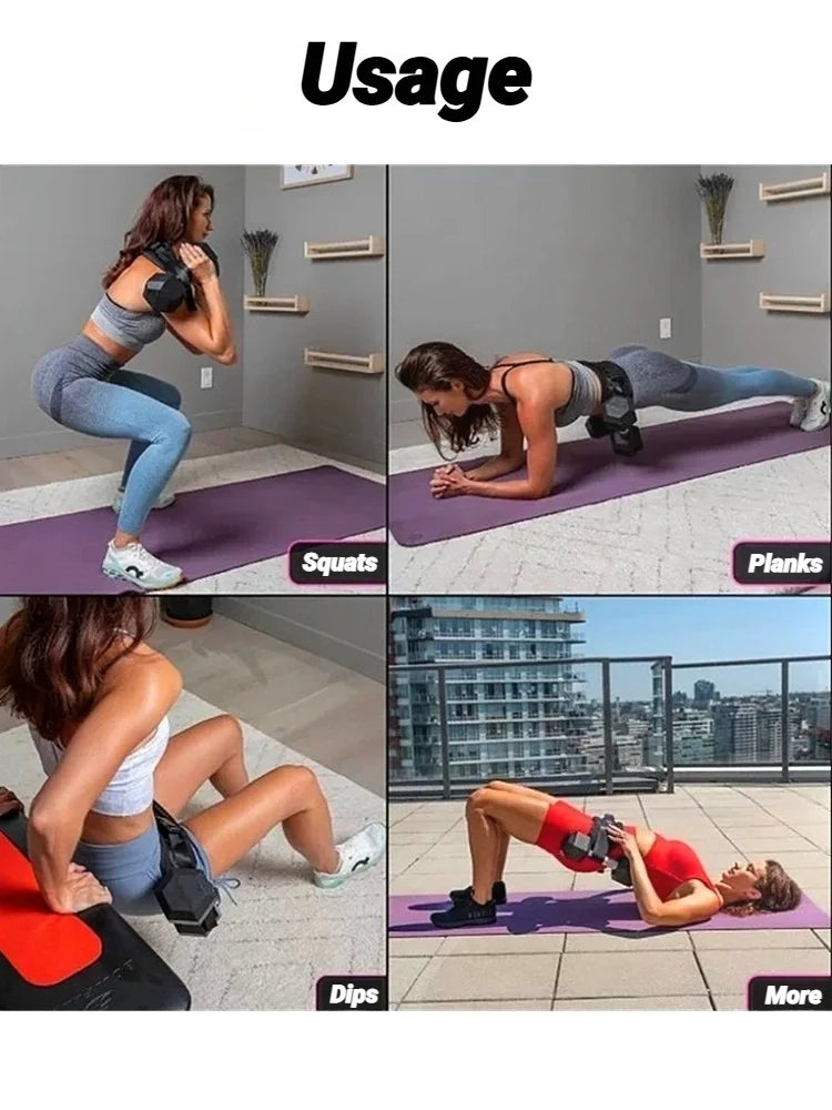 Dumbbell Exercise Belt Hip Thrust Weight-Bearing For Effective Glute Bridge Workout Waist Weight Training Kettlebells