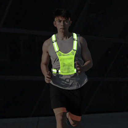 Cycling Reflective Vest High Visibility Safe Jacket For Night Riding Running Jogging Cycling Motorcycle Outdoor Sports Waistcoat