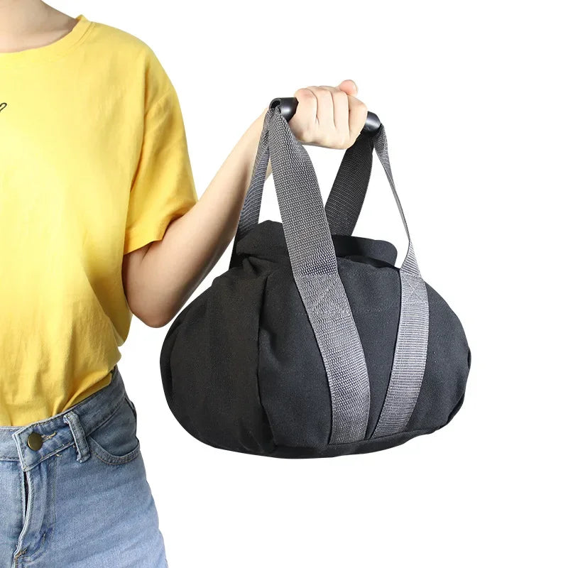 Kettlebell Weightlifting Training Sandbag Adjustable Soft Canvas Heavy Duty Fillable Sand Bag Dumbbell Home Fitness Equipment