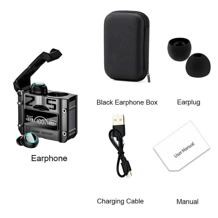 Original M25 TWS Wireless Headphones Earphones Bluetooth Touch Control Noise Reduction Stereo Earbuds Headsets for Smartphone