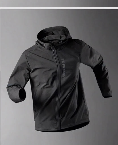 Men's Running Jacket Windproof Sport Training Coat for Spring  Autumn Waterproof  Quick-Dry Rainproof Cycling Windbreaker coats