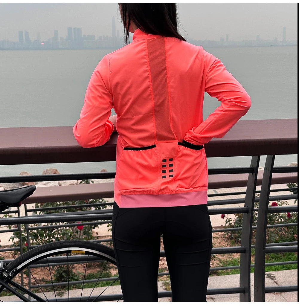 WOSAWE Cycling Team Ultralight MTB Bike Jackets Casual Women's Windbreaker Anti-UV Riding Jacket Bicycle Clothing