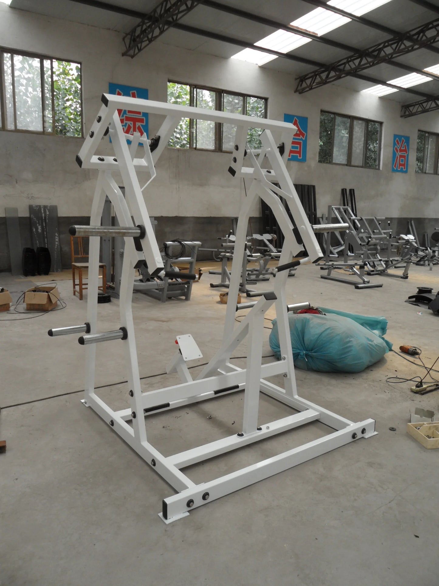Gym Fitness Equipment Prone Hook Strength Training Squat Rack Seated Leg Curl Leg Extension for Smith Machine