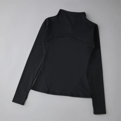 Yoga Tops Windbreaker Zipper Running Jackets Women Long Sleeve Running Sports Sweatshirts Ladies Workout Fitness Coat Activewear