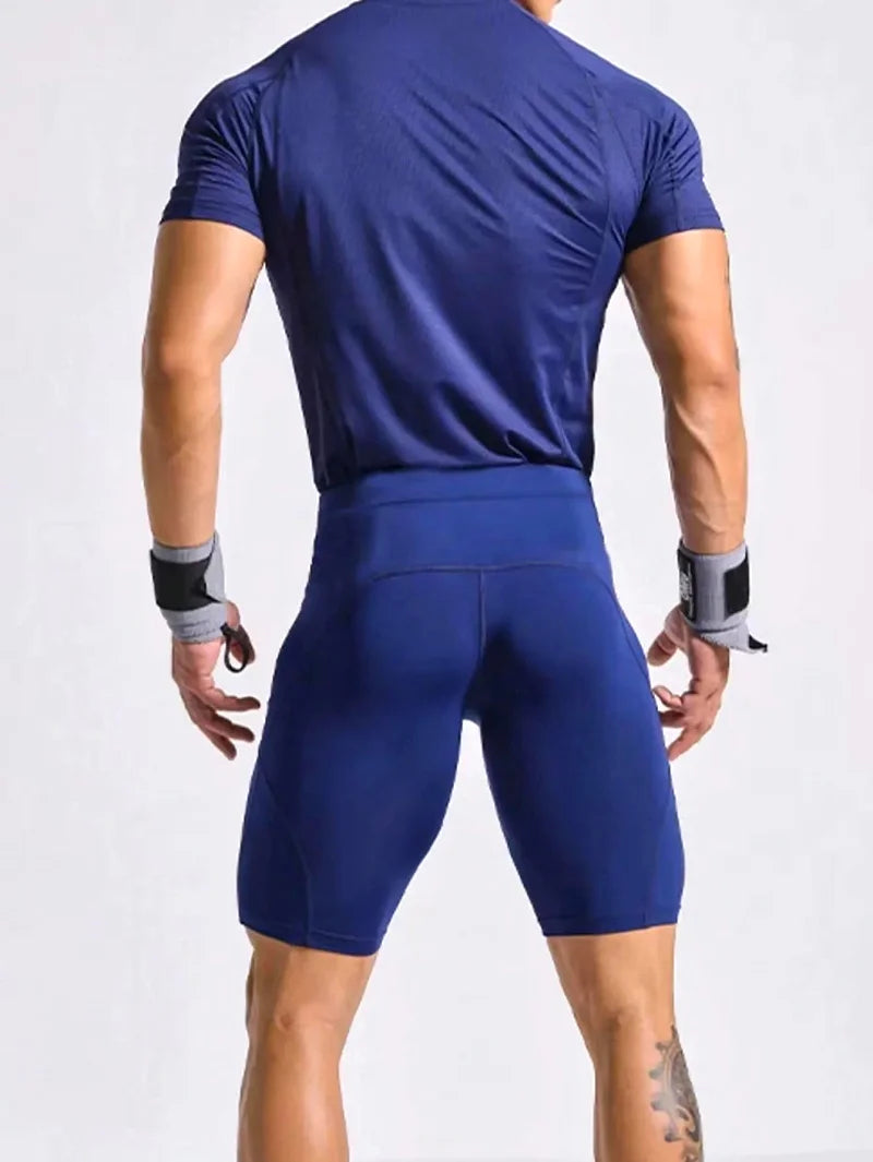 Men's Bodybuilding Shorts Gym Running Leggings Male Joggings Elastic Compressions Sweatpant Football Basketball Tights Trousers