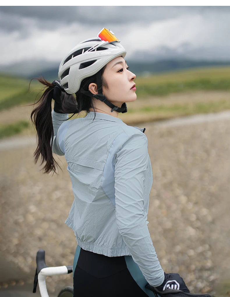 INBIKE Women's Windbreaker Cycling Lightweight Waterproof MTB Clothing for Running Road Bike Biking Top Jacket Clothes Quick Dry