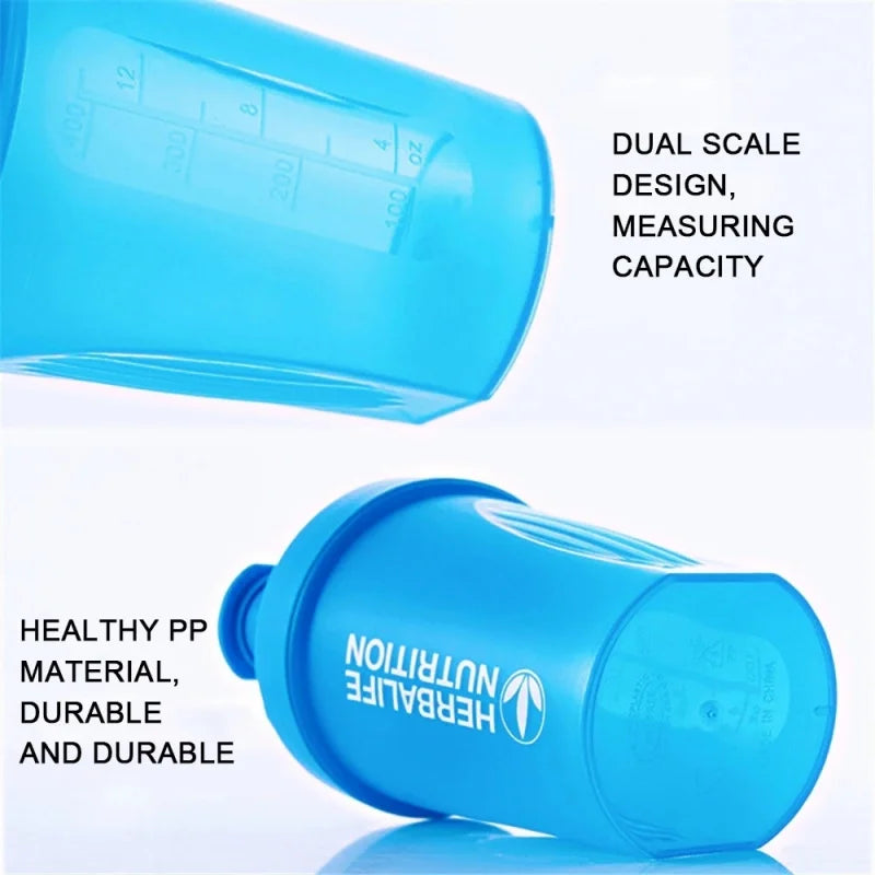 Sport Shaker Bottle 400Ml Whey Protein Powder Mixing Bottle Leak-Proof Sport Fitness Gym Shaker Outdoor Plastic Drink Bottle