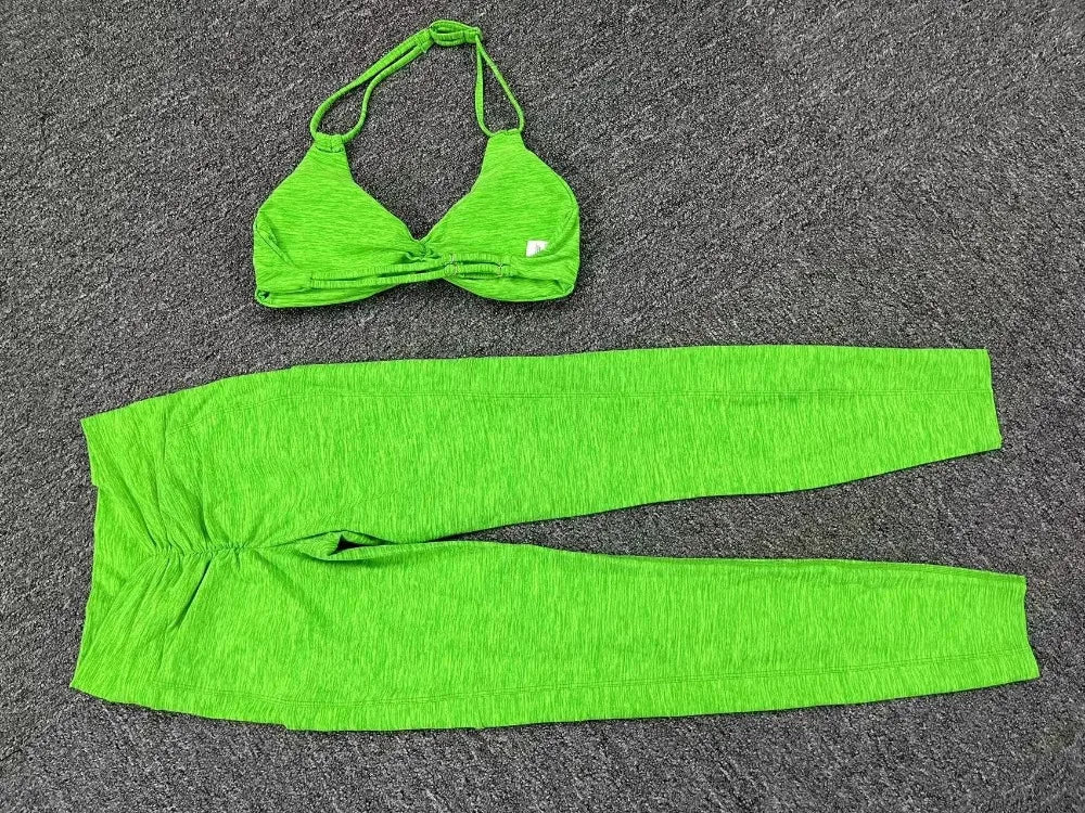 Sexy 2PCS Yoga Set Gym Suits with Shorts Crop Top Sports Bra Women Tracksuit Shorts 2 Pieces Running Clothing Fitness Clothing