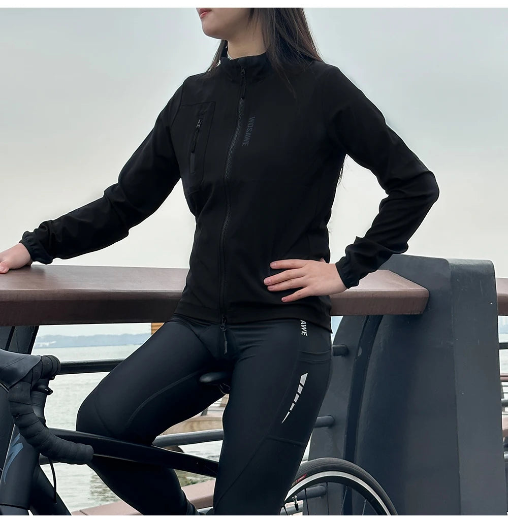 WOSAWE Cycling Team Ultralight MTB Bike Jackets Casual Women's Windbreaker Anti-UV Riding Jacket Bicycle Clothing