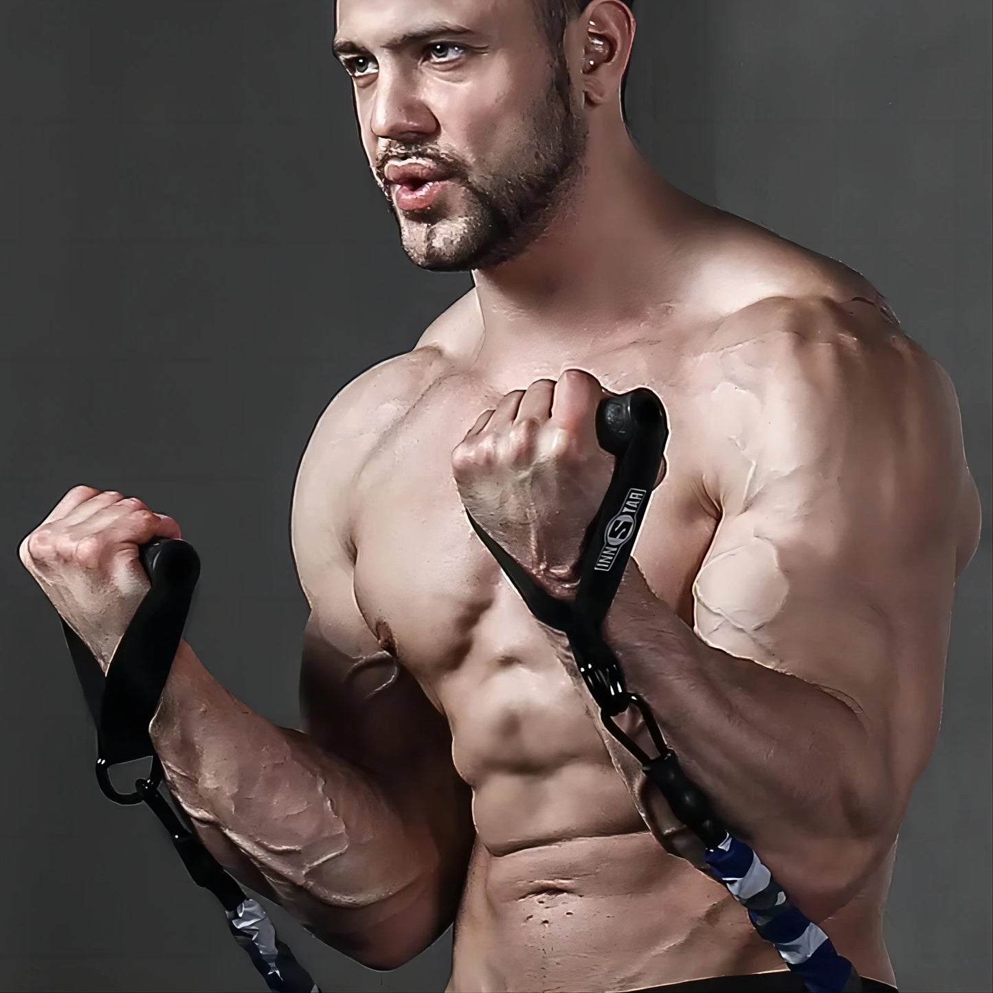 INNSTAR Resistance Bands Accessories Elastic Band Fitness Handle Foot Strap Gym Full Body Workout Bench Press Exercise Equipment