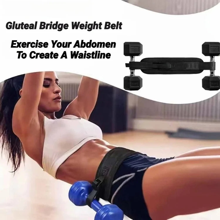 Dumbbell Exercise Belt Hip Thrust Weight-Bearing For Effective Glute Bridge Workout Waist Weight Training Kettlebells