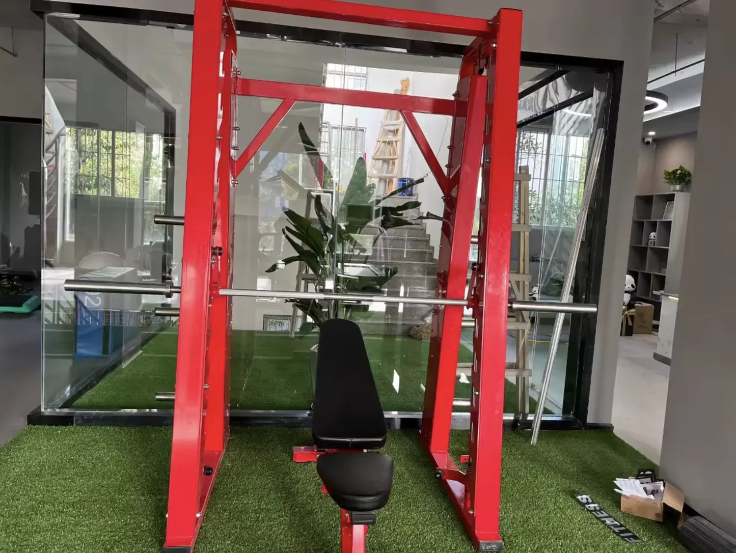 Commercial Steel Smith Machine Factory-Given Gym Equipment for Exercise
