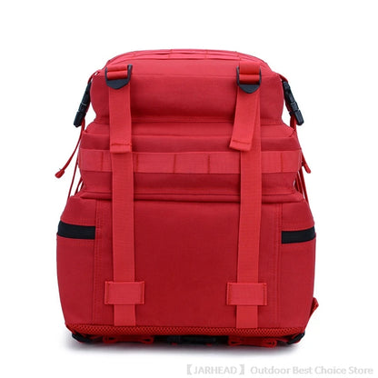 45L Tactical Backpack Outdoor Traveling Bag Fitness MOLLE Backpack School Pack GYM EDC Hiking Rucksack Witch Bottle Holder