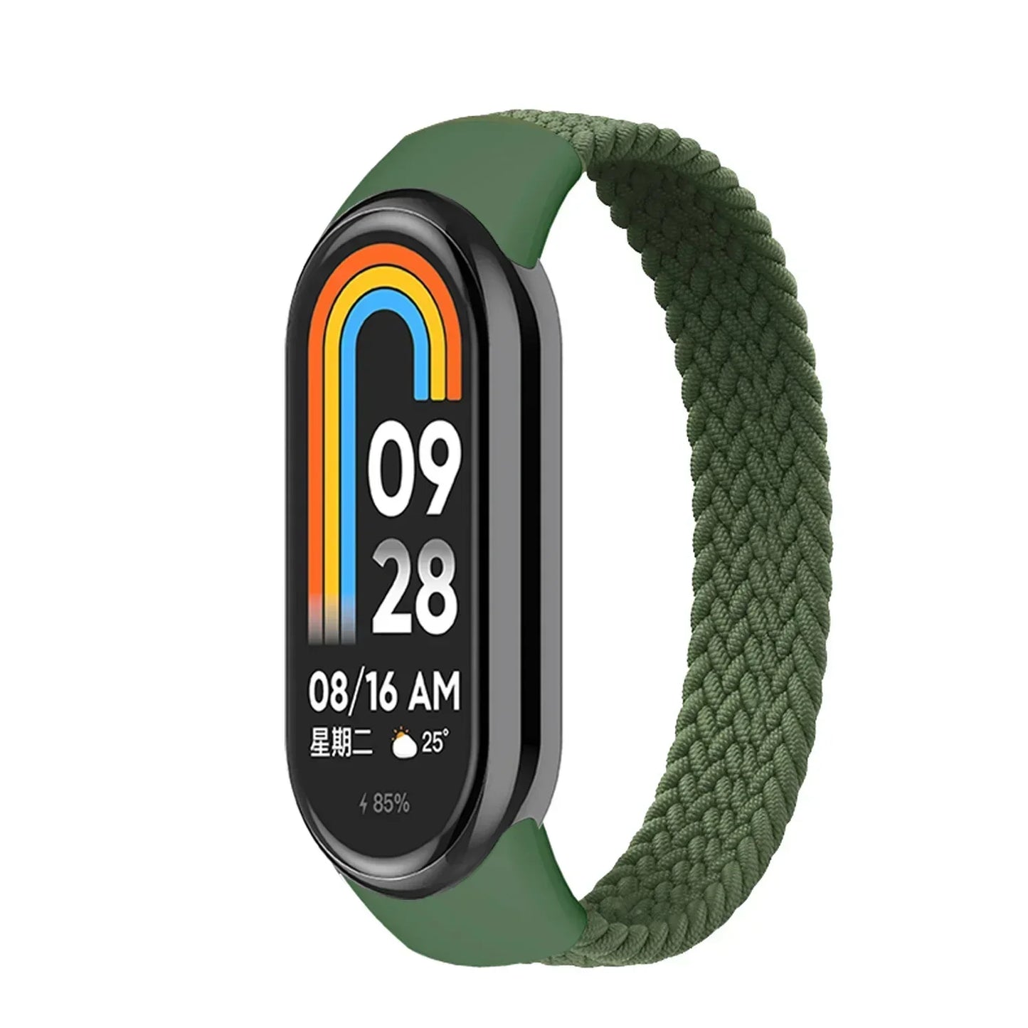 Nylon Braided Solo Loop for xiaomi Mi band 9 8 Strap Watchband NFC Watch Bracelet smart Miband belt correa on Mi band 7 6 5 4 8