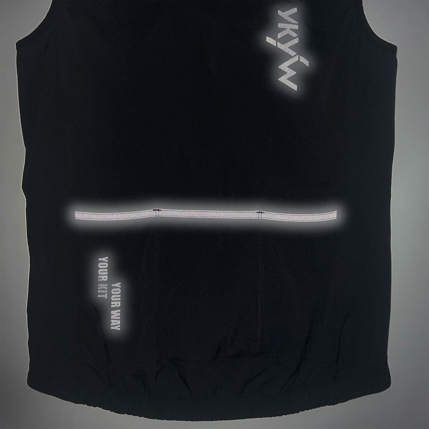 YKYWBIKE Men Cycling Gelit Thermal Fleece Bicycle Windbreaker Sleeveless Bike Vest Windproof Waterproof Cycling Windshield