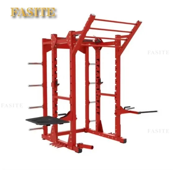 Multi functional Home Gym Equipment Pull Up Bar Pulley Cable Smith Machine Squat Rack