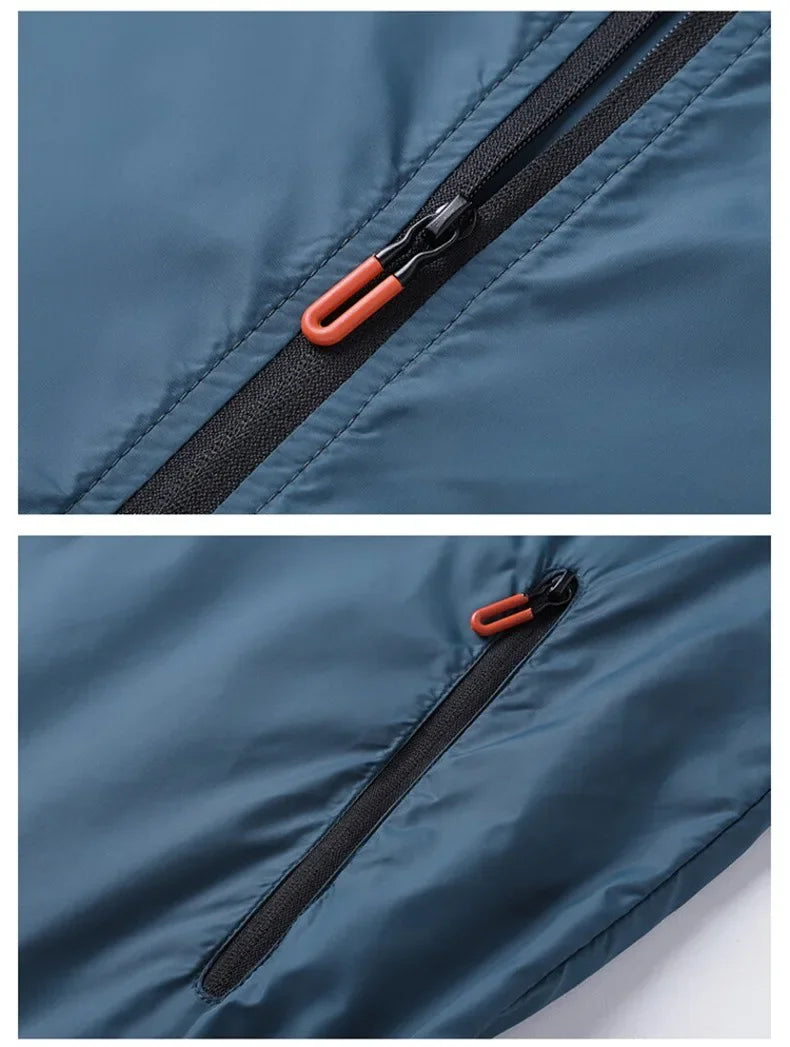 Sunscreen Coats Men's Breathable Sports Waterproof Jacket Summer UV Protection Outdoor Fishing Skin Clothing