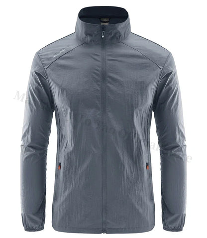 Men's Summer Skin Quick Dry Hiking Jacket Waterproof Sun UV Protection Coats Men Outdoor Sports Fishing Camping Running Jacket
