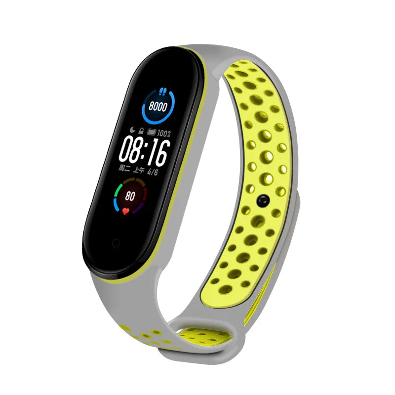 Breathable Strap For Xiaomi Mi Band 3 4 5 6 7 Smart Watch Wrist M3 M4 Bracelet For Xiaomi MiBand 7 6 5 Miband Strap Replacement