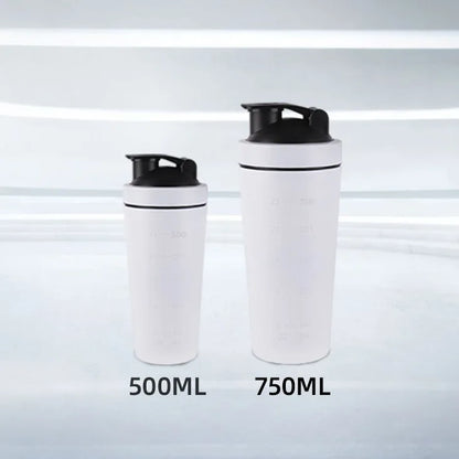 Stainless Steel Protein Shaker Cup Portable Fitness Sports Mug Nutrition Shakers Cup Water Bottles Water Cup Portable Shakers