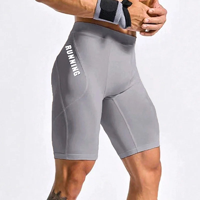 Men's Bodybuilding Shorts Gym Running Leggings Male Joggings Elastic Compressions Sweatpant Football Basketball Tights Trousers