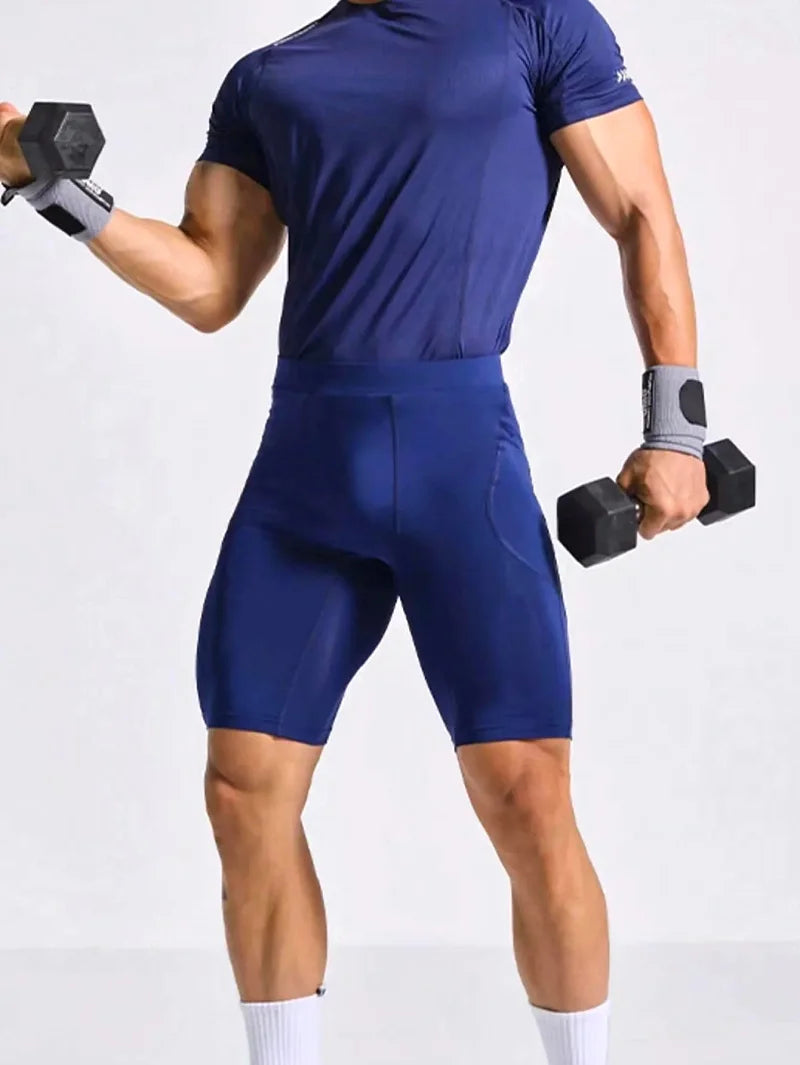 Men's Bodybuilding Shorts Gym Running Leggings Male Joggings Elastic Compressions Sweatpant Football Basketball Tights Trousers