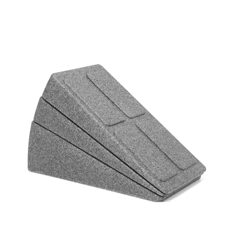 3-Piece Set Yoga Bricks Squat Wedge Blocks Block Ramp Deadlift Slant Board Adjustable Non-Slip Calf Foot Stretching Sports Gym