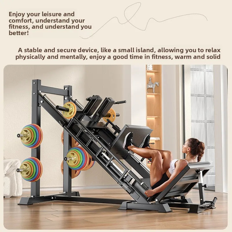 Gym Fitness Equipment Inverted Reverse Pedal Machine 45 Degree Leg Press Hack Squat Combo