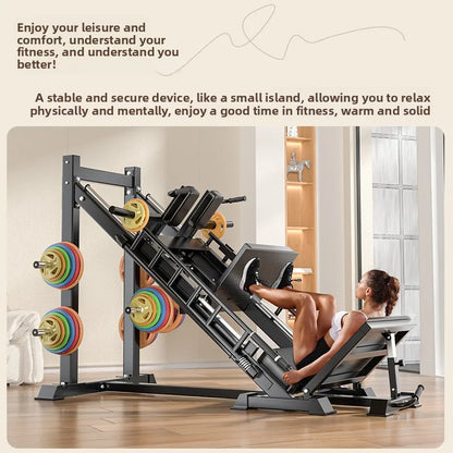 Gym Fitness Equipment Inverted Reverse Pedal Machine 45 Degree Leg Press Hack Squat Combo