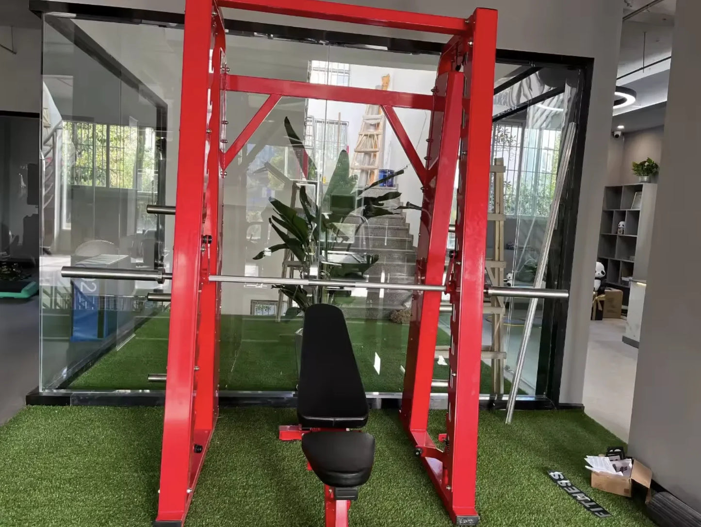 Commercial Steel Smith Machine Factory-Given Gym Equipment for Exercise