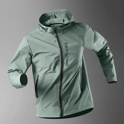 Men's Running Jacket Windproof Sport Training Coat for Spring  Autumn Waterproof  Quick-Dry Rainproof Cycling Windbreaker coats