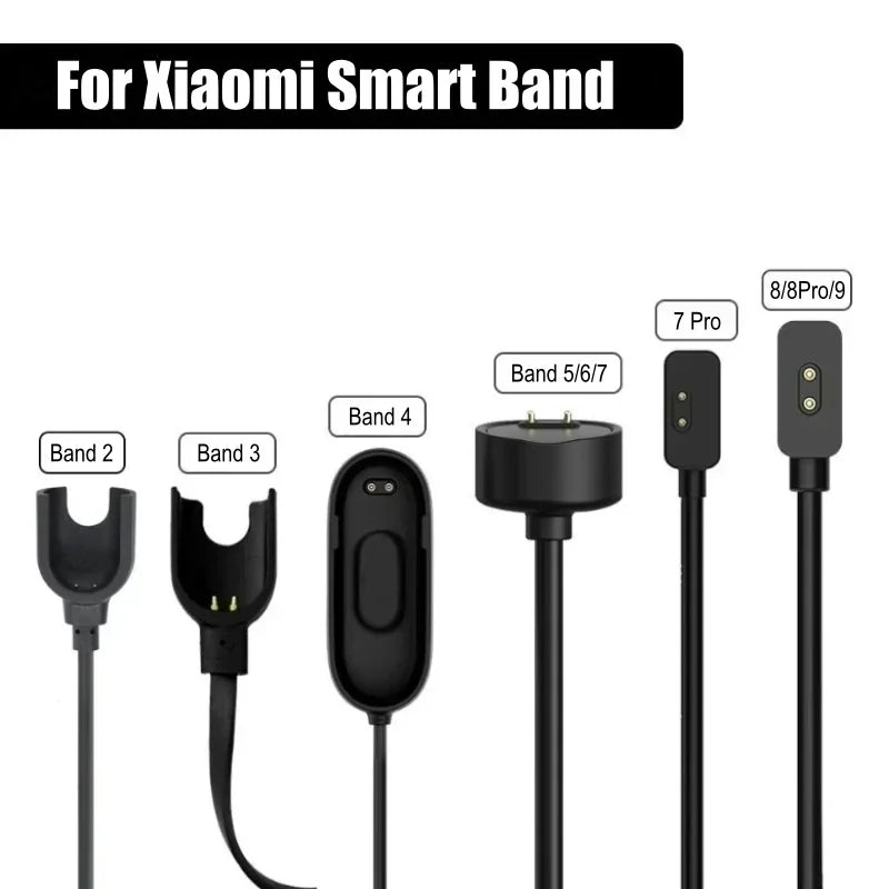 Charging Cable For Xiaomi Smart Band 9 8Pro 8 Active 7 Pro 6 NFC 5 Mi Smart Band 4 3 2 Bracelet USB  Magnetic Charger