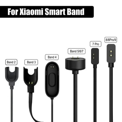 Charging Cable For Xiaomi Smart Band 9 8Pro 8 Active 7 Pro 6 NFC 5 Mi Smart Band 4 3 2 Bracelet USB  Magnetic Charger