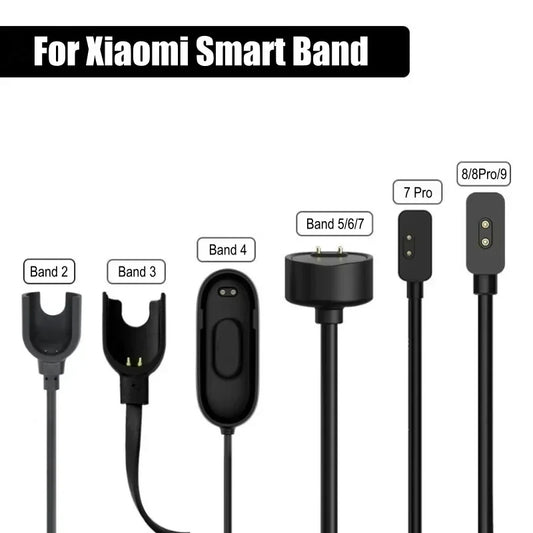 Charging Cable For Xiaomi Smart Band 9 8Pro 8 Active 7 Pro 6 NFC 5 Mi Smart Band 4 3 2 Bracelet USB  Magnetic Charger
