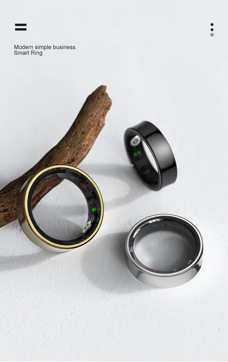New Smart Ring R09 Health Monitor Multi Sport Mode Skin Temperature Measurement 5ATM Waterproof Smart Ring With Charging Case