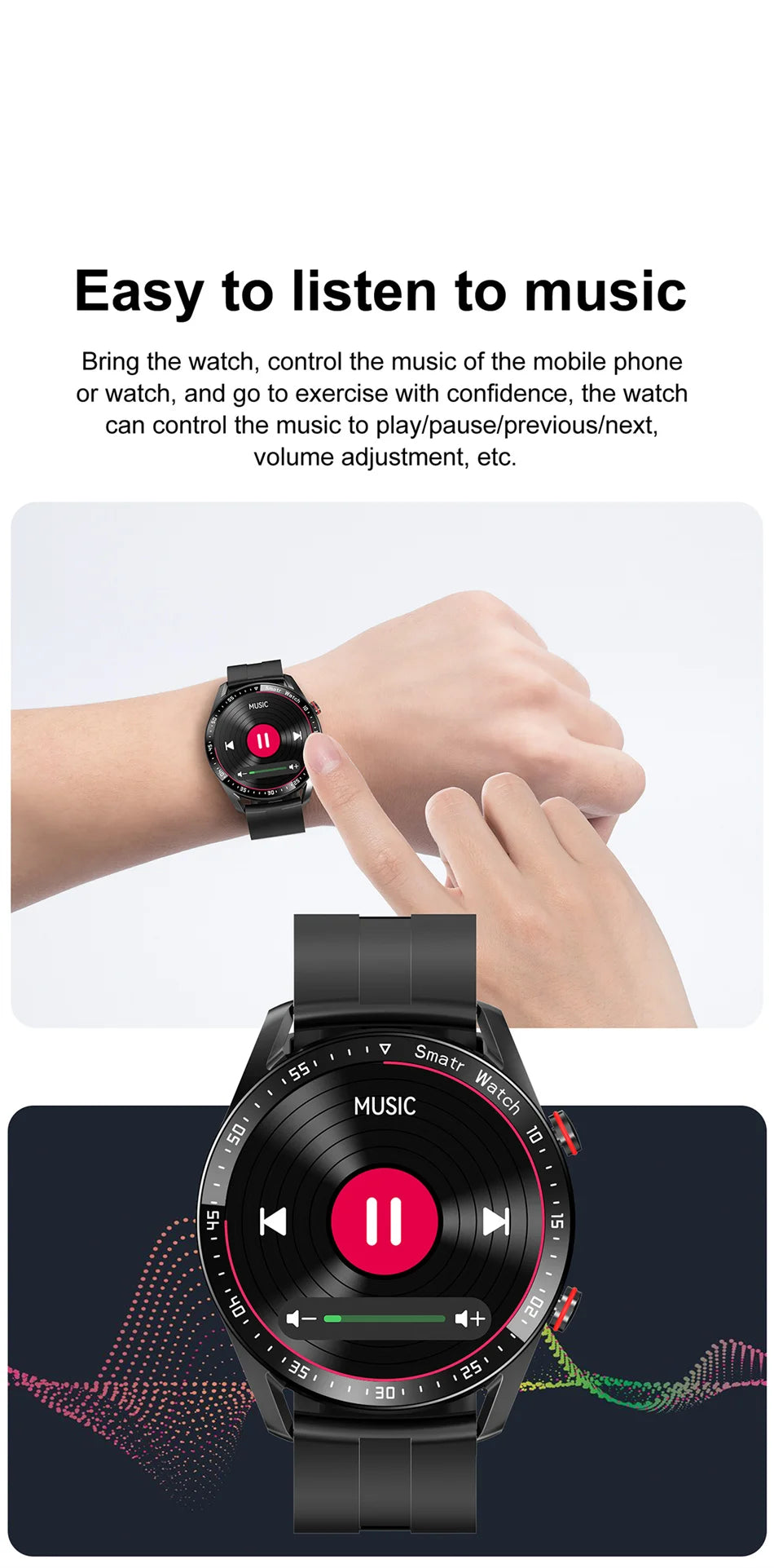 2025 New Voice Call Smart Watch Men GT Series 1.53 inch AMOLED Screen Sports Watch ECG+PPG Health Smartwatch For Android IOS