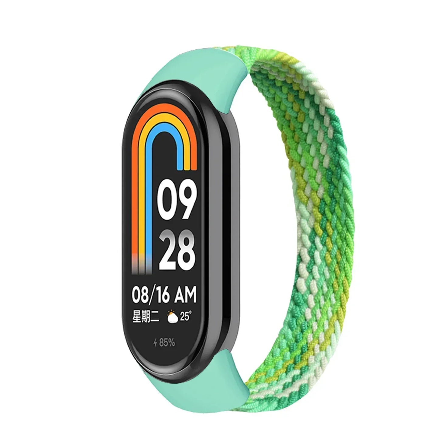 Nylon Braided Solo Loop for xiaomi Mi band 9 8 Strap Watchband NFC Watch Bracelet smart Miband belt correa on Mi band 7 6 5 4 8