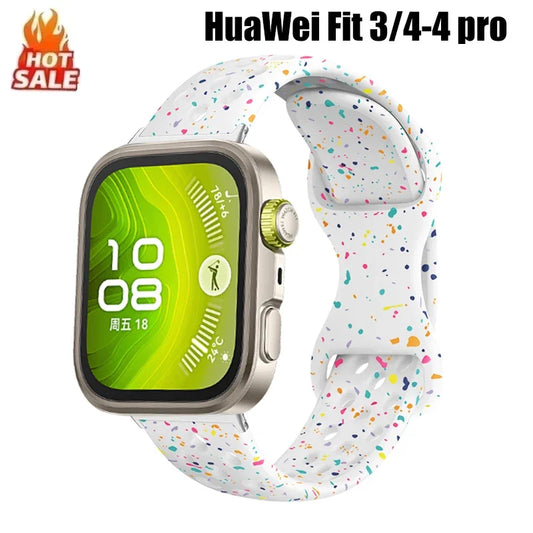 Silicone Strap for Huawei Watch Fit 4 Pro Fit4 3 Watch Bracelet Correa Replacement Sport Watchband for Huawei Watch Fit 4 3 Band
