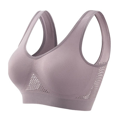 S-4XL Women Yoga Sport Bra Breathable Fitness Running Active Vest Padded Crop Tops Underwear gym Yoga top bras