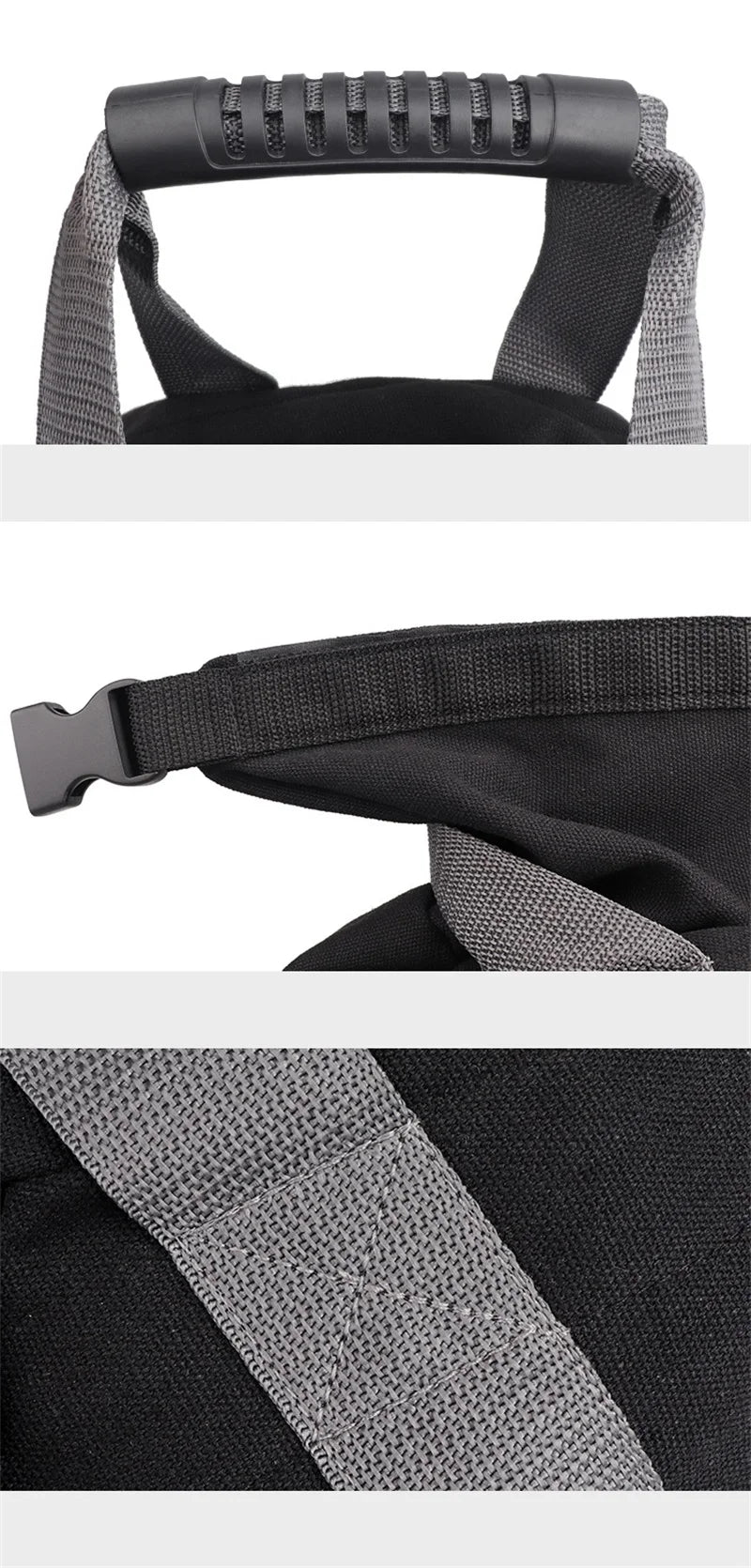 Kettlebell Weightlifting Training Sandbag Adjustable Soft Canvas Heavy Duty Fillable Sand Bag Dumbbell Home Fitness Equipment