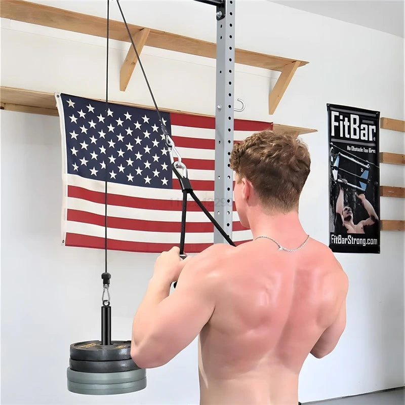 Fitness Loading Pin Pulley Cable System Attachment Dumbbell Rack Home Gym Workout Strength Training Weight Lifting Exercises