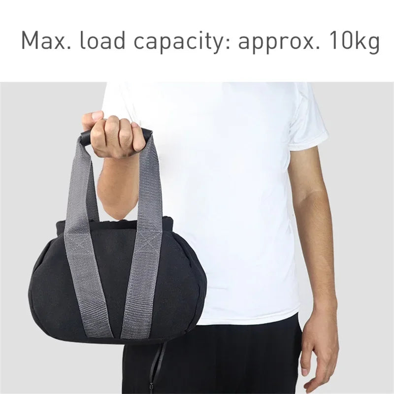 Kettlebell Weightlifting Training Sandbag Adjustable Soft Canvas Heavy Duty Fillable Sand Bag Dumbbell Home Fitness Equipment