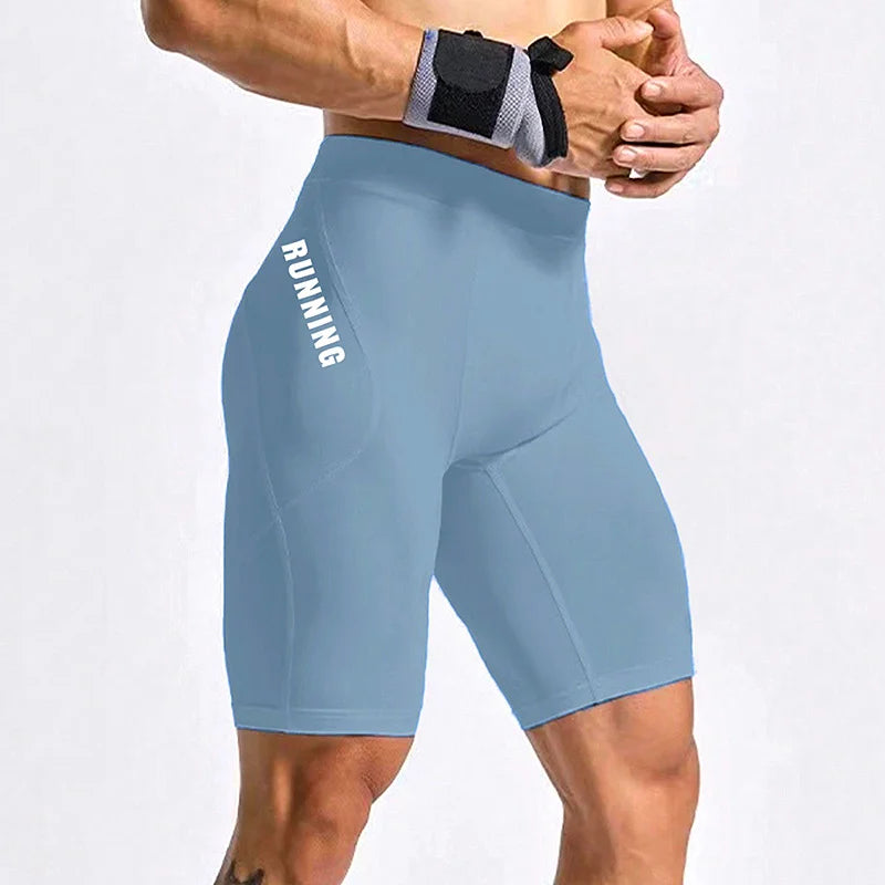 Men's Bodybuilding Shorts Gym Running Leggings Male Joggings Elastic Compressions Sweatpant Football Basketball Tights Trousers