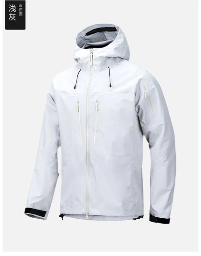Jacket Men's Sports Casual Soft-shell Zipper Pocket Water Repellent Windbreaker New Autumn Functional Camping Hooded Raincoat