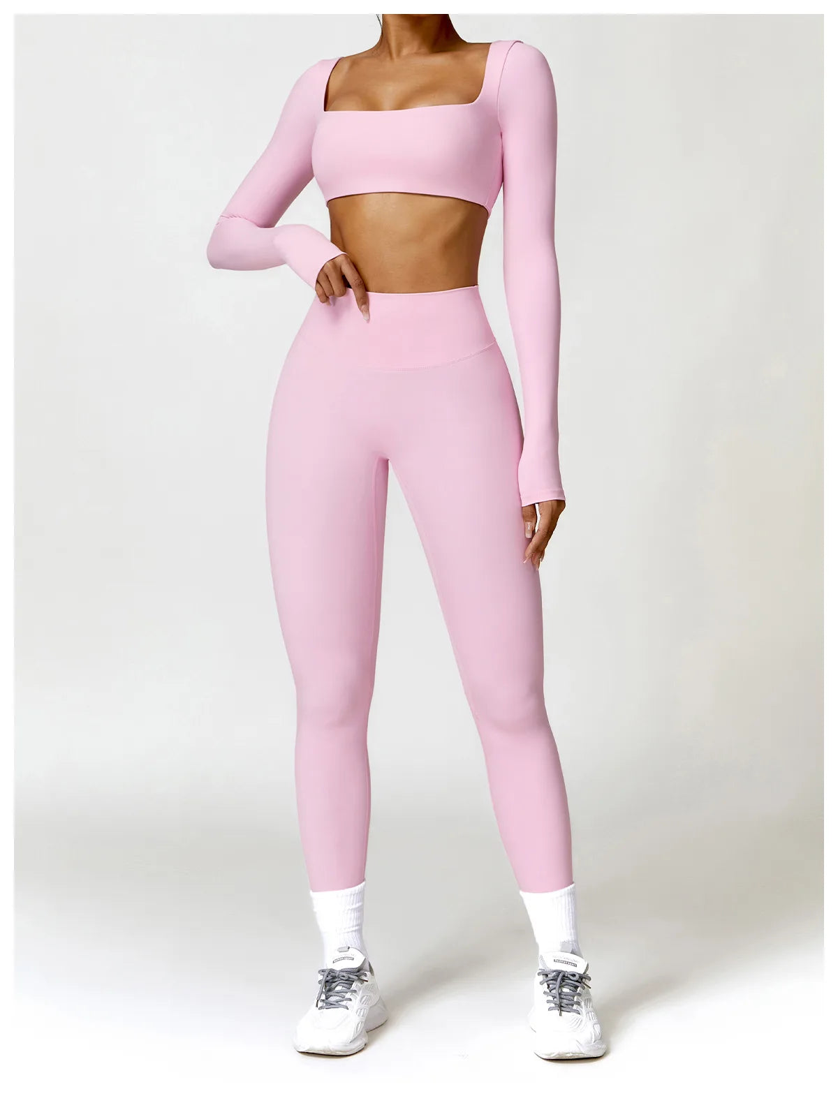 Sports Long sleeved Women Outdoor Running Gym Fitness Wear T-shirt Long sleeved Yoga Shirt Gym Push Up Workout Single Piece Top
