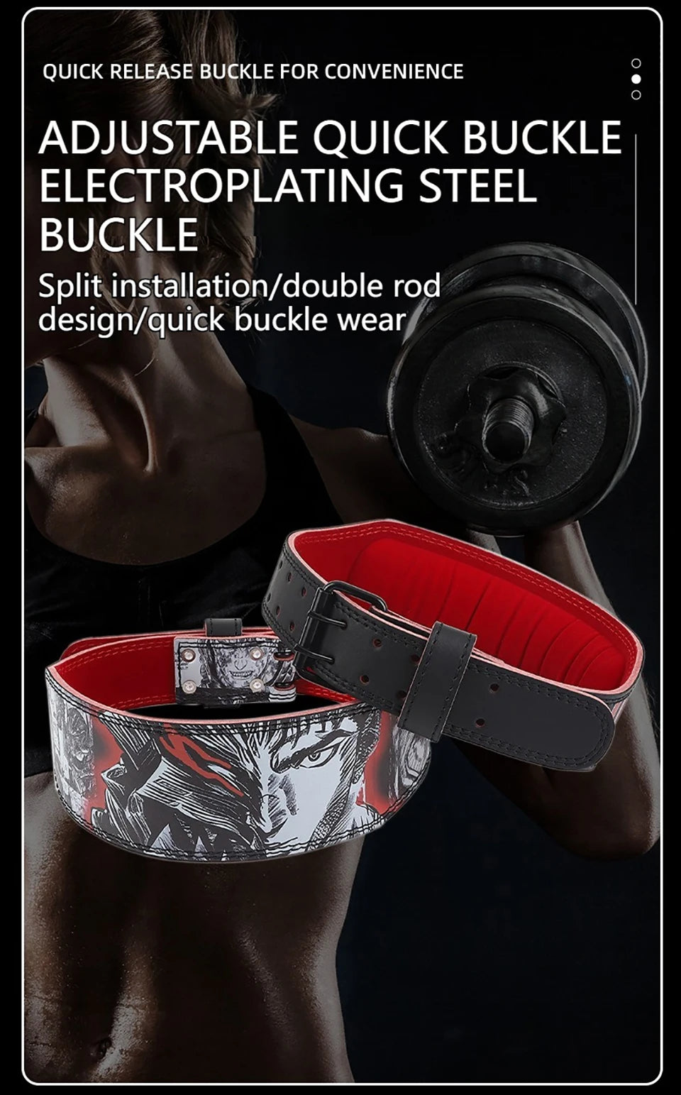 LOOGDEEL Waist Support Belt Lower Back Breathable Fitness Weightlifting Dumbbell Lumbar Waistband Support Sports Belt Women Men