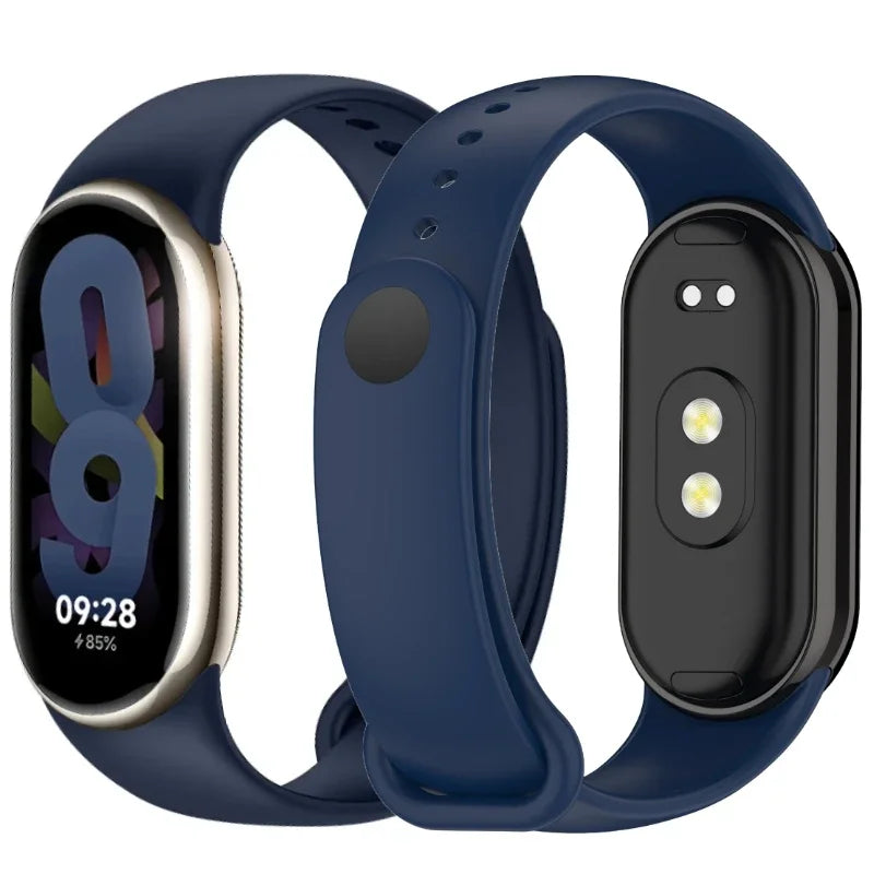 Soft Official Silicone Strap for Xiaomi Mi Band 10 Sports Smart Bracelet Wristband Mi Band 8 9 Replacement Band Accessories Belt