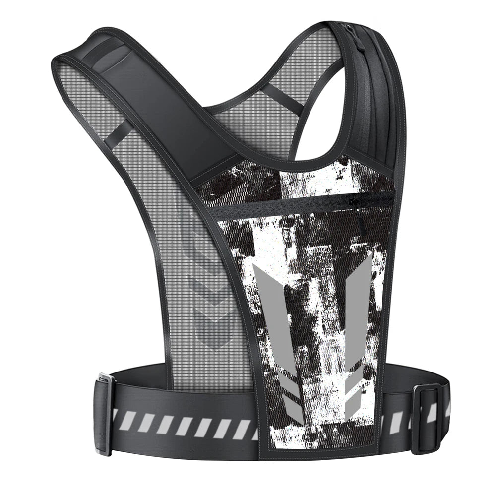 Reflective Running Phone Holder Vest for Men and Women, Jogging, Walking, Exercise,Gym, Workout, 1Pc Adjustable Strap Key Pocket