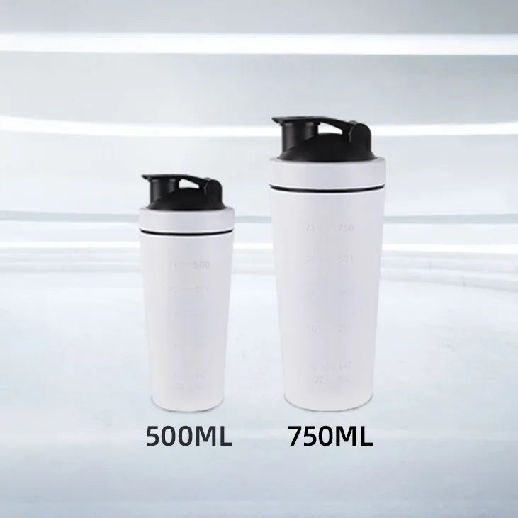 Stainless Steel Protein Shaker Cup Portable Fitness Sports Mug Nutrition Shakers Cup Water Bottles Water Cup Portable Shakers